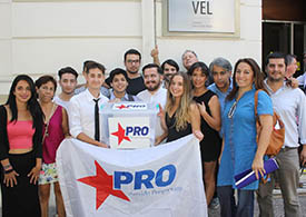 Casi 1500 nuevos jóvenes ingresó el PRO hoy al Servel