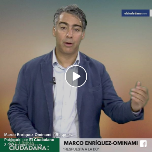 [VIDEO El Ciudadano] Marco Enríquez-Ominami: “Respuesta a la DC”