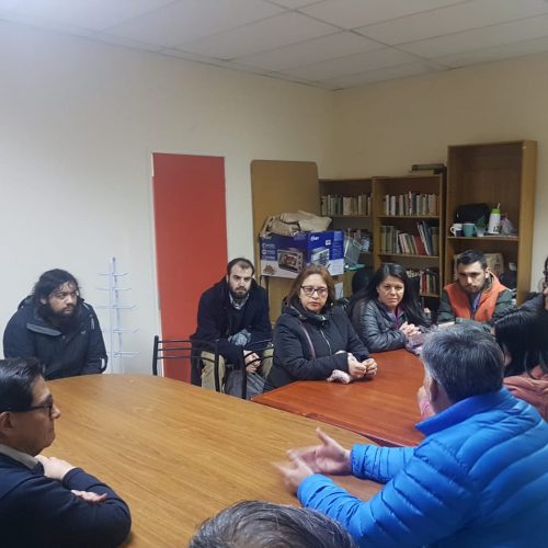 Dirigentes del PC y PRO se reunieron con el Director del ELEAM de Punta Arenas, dirigentes sindicales y trabajadores del establecimiento