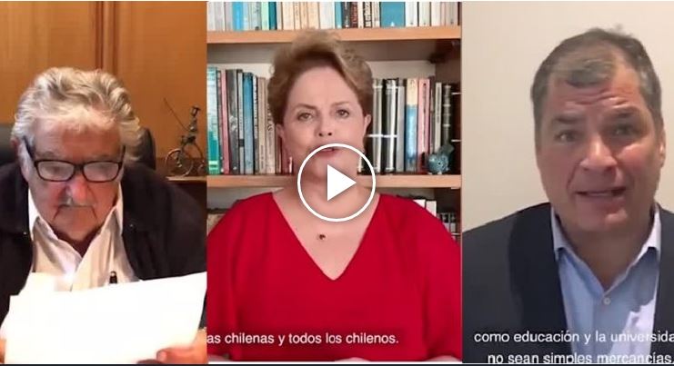 Mujica, Rouseff y Correa: el mensaje de expresidentes latinoamericanos a favor de nueva Constitución Mujica, Rouseff y Correa: el mensaje de expresidentes latinoamericanos a favor de nueva Constitución