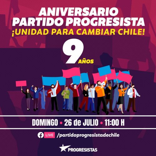 Partido Progresista conmemorará su noveno aniversario con encuentro virtual