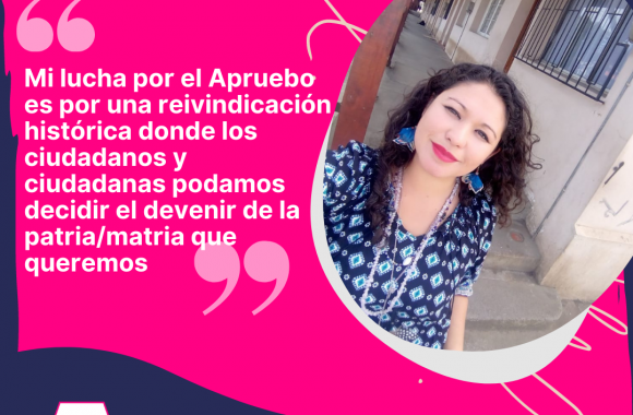Carolina Ceballos, presidenta regional del PRO en Biobío: “Mi lucha por el Apruebo es por una reivindicación histórica donde los ciudadanos y ciudadanas podamos decidir el devenir de la patria/matria que queremos” Carolina Ceballos, presidenta regional del PRO en Biobío: “Mi lucha por el Apruebo es por una reivindicación histórica donde los ciudadanos y ciudadanas podamos decidir el devenir de la patria/matria que queremos”