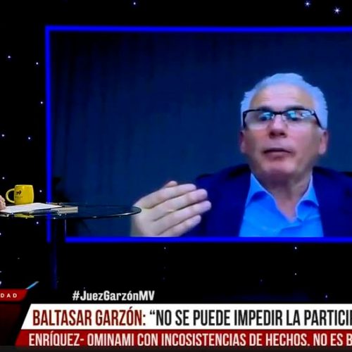 Baltasar Garzón: “No se puede impedir la participación política de Marco Enríquez-Ominami con unas argumentaciones inconsistentes”.