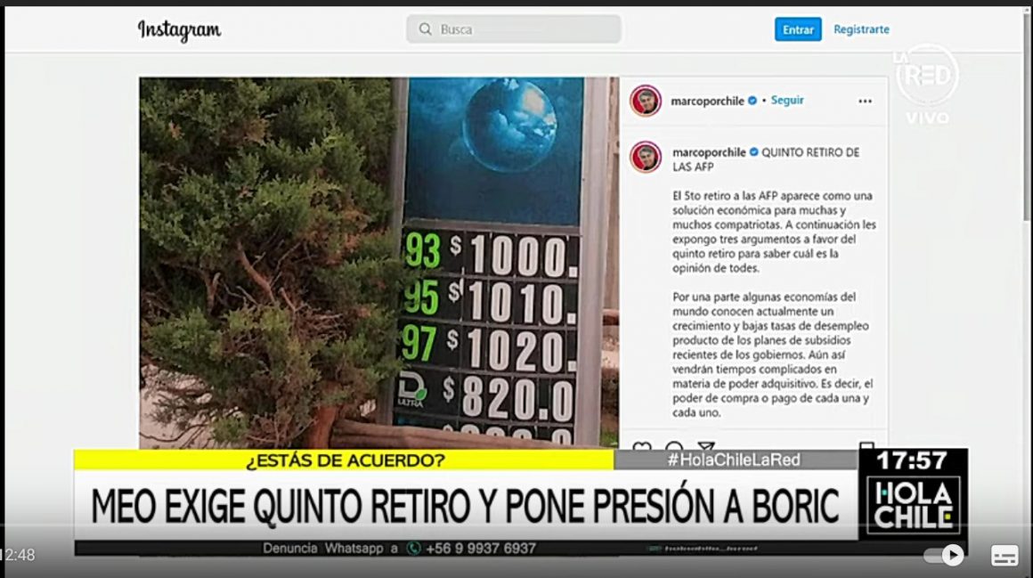 Marco Enríquez Ominami exige quinto retiro del 10%: “Si el nuevo gobierno tiene algo mejor, lo apoyaremos”