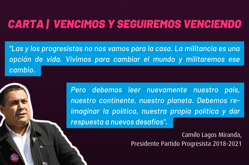 Carta | Vencimos y seguiremos venciendo Carta | Vencimos y seguiremos venciendo